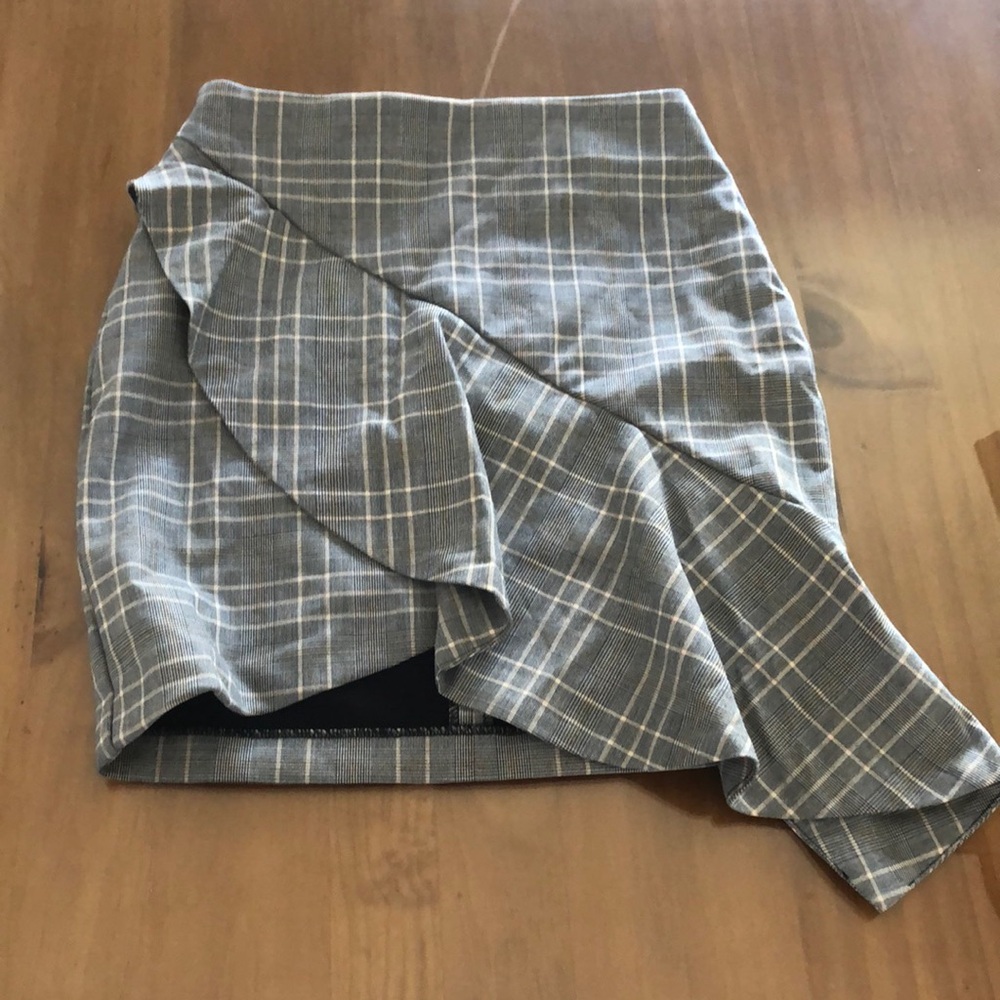Mini plaid skirt